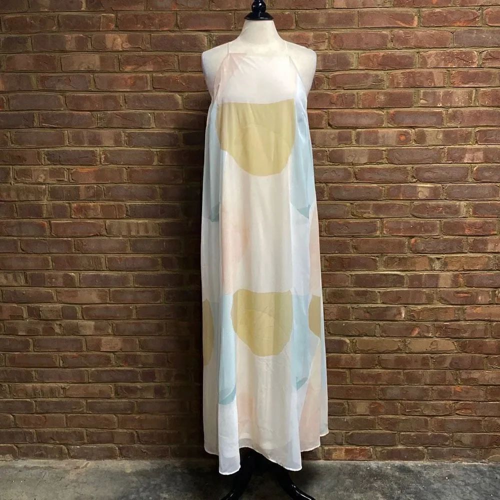 Cato Multi Color Halter Dress Size Large New - Picture 2 of 7